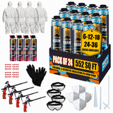 Y’allCanDIY Spray Foam Insulation Kit - 24 pack (36.6 oz Each) with Full DIY Kit