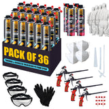 Y’allCanDIY Spray Foam Insulation Kit - 36 pack (32.8 oz Each) with Full DIY Kit