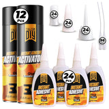 CA Glue with Activator (24 x 1.76 oz. + 12 x 13.5 fl oz.)