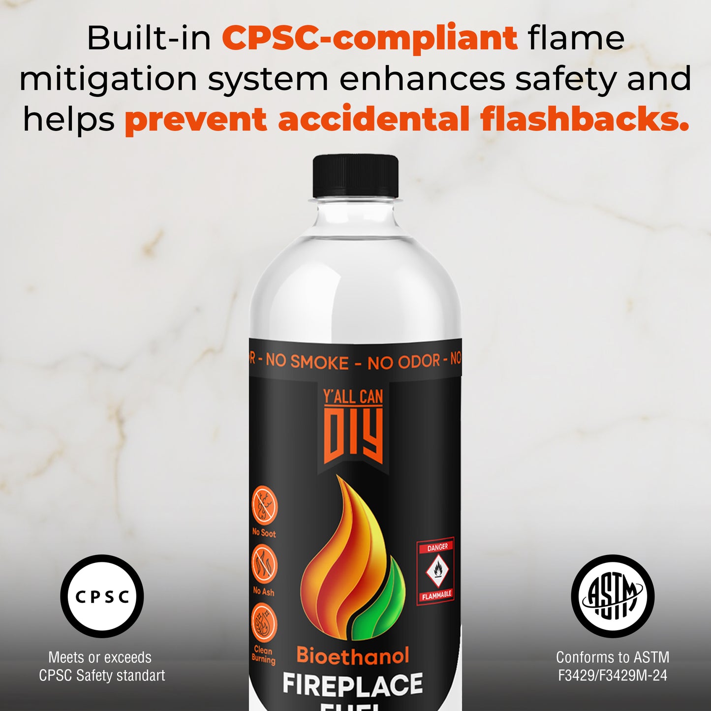 Y'allCanDIY Bioethanol Fireplaces Fuel, 24 Pack
