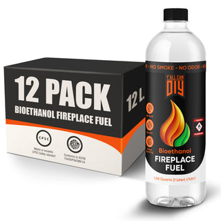 Y'allCanDIY Bioethanol Fireplaces Fuel, 12 Pack
