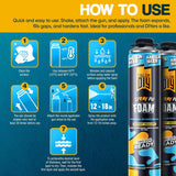 Y’allCanDIY Spray Foam Insulation Kit - 24 pack (36.6 oz Each) with Full DIY Kit