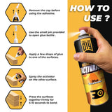 CA Glue with Activator (24 x 1.76 oz. + 12 x 13.5 fl oz.)