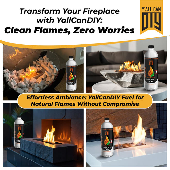 Y'allCanDIY Bioethanol Fireplaces Fuel, 24 Pack