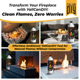 Y'allCanDIY Bioethanol Fireplaces Fuel, 24 Pack