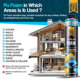 Y’allCanDIY Spray Foam Insulation Kit - 24 pack (36.6 oz Each) with Full DIY Kit