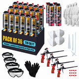 Y’allCanDIY Spray Foam Insulation Kit - 36 pack (32.8 oz Each) with Full DIY Kit