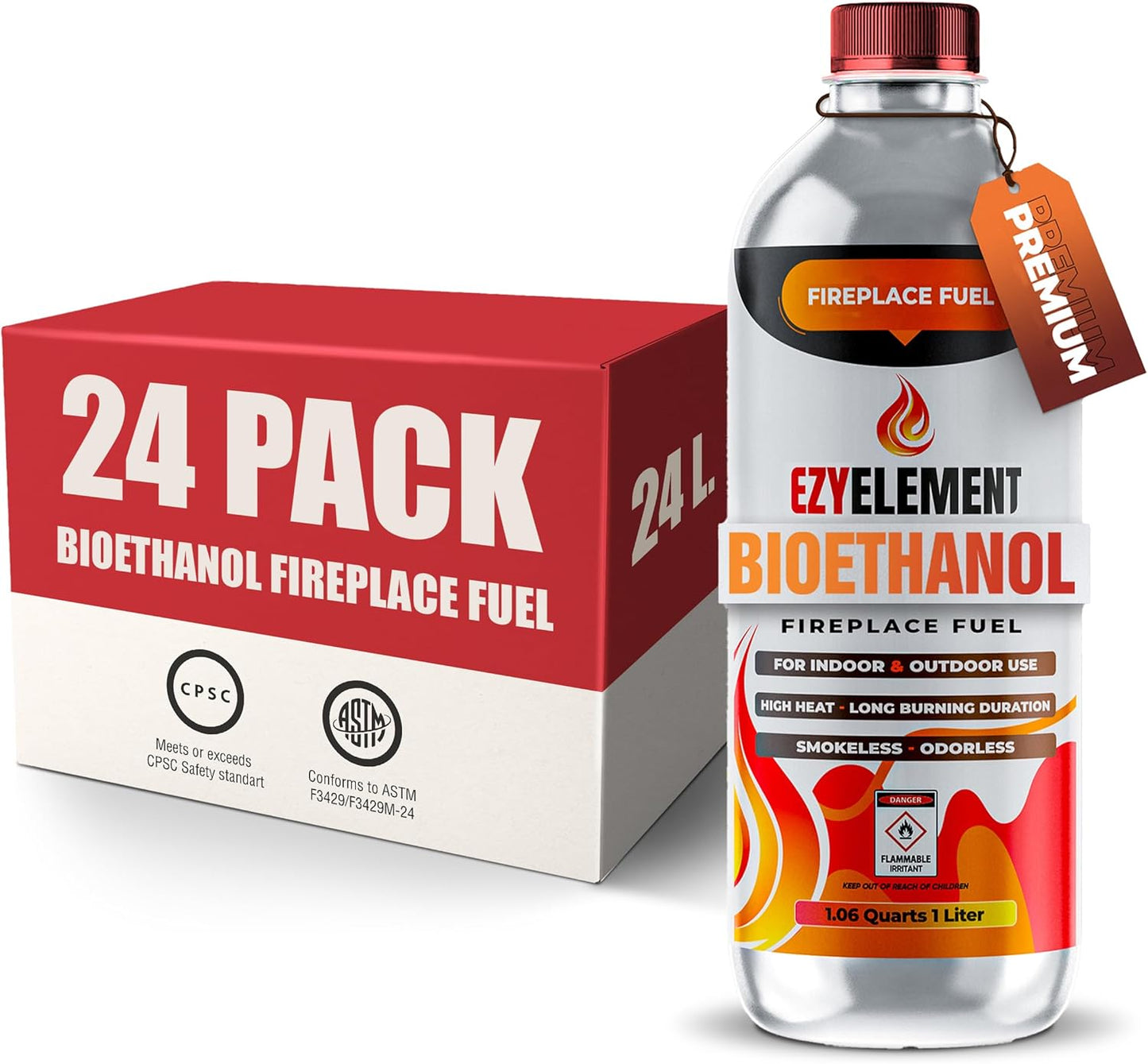 EzyElement Bioethanol Fuel 24 pack