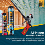 Y’allCanDIY Spray Foam Insulation Kit Bulk Bundle - 288 Cans (36.6 oz Each) with Full DIY Kit