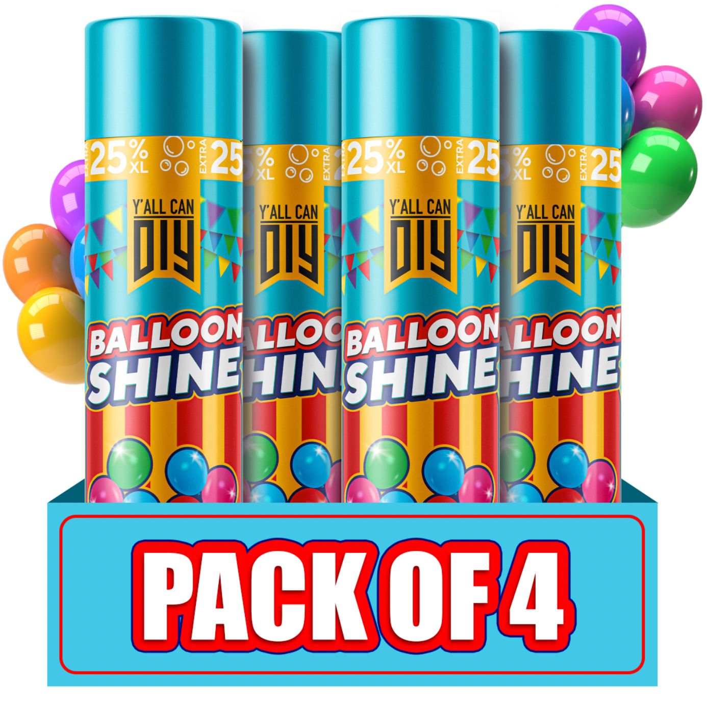 Balloon Shine Spray 4 pack