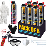 Spray Foam Insulation Kit 6 pack set - 750ml