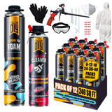 Y’allCanDIY Spray Foam Insulation Kit - 12 pack (32.8 oz Each) with Full DIY Kit