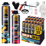 Y’allCanDIY Spray Foam Insulation Kit - 18 pack (32.8 oz Each) with Full DIY Kit