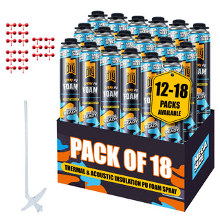 Y’allCanDIY Spray Foam Insulation - 18 Pack (36.6 oz Each)