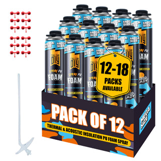 Y’allCanDIY Spray Foam Insulation - 12 Pack (36.6 oz Each)