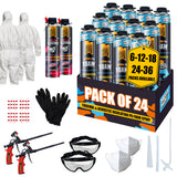 Y’allCanDIY Spray Foam Insulation Kit - 24 pack (36.6 oz Each) with Full DIY Kit
