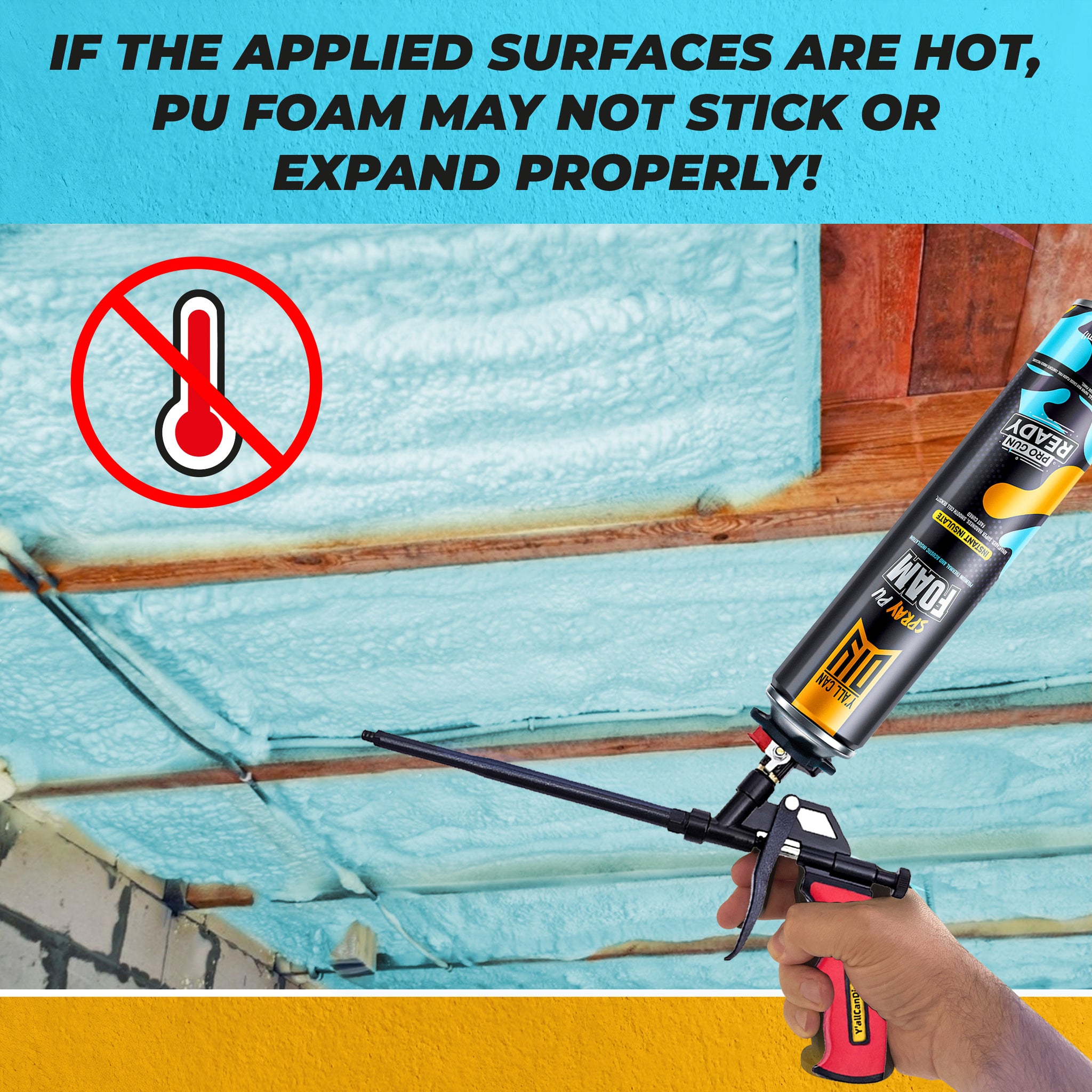 Spray Foam Insulation Kit 12 pack set - 750ml