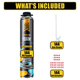 Y’allCanDIY Spray Foam Insulation Bulk Bundle - 144 Cans (32.8 oz Each)