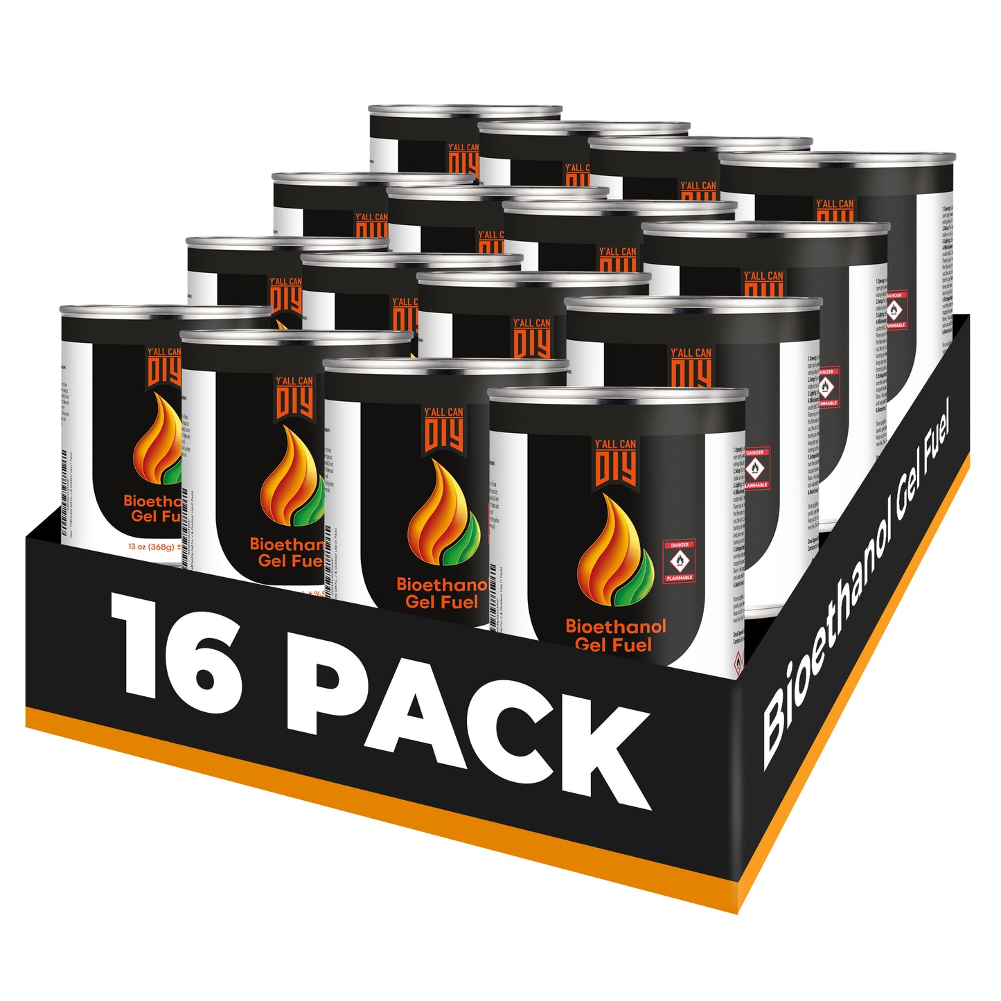 Y'allCanDIY Bioethanol Gel Fuel 16 pack