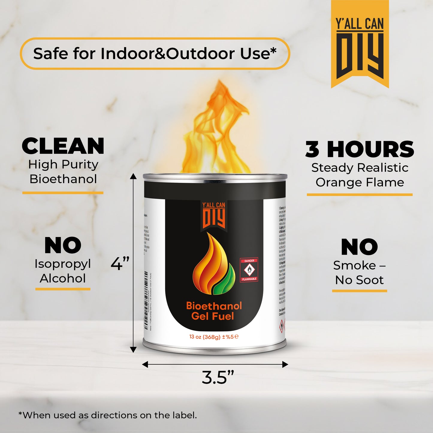 Y'allCanDIY Bioethanol Gel Fuel 32 pack