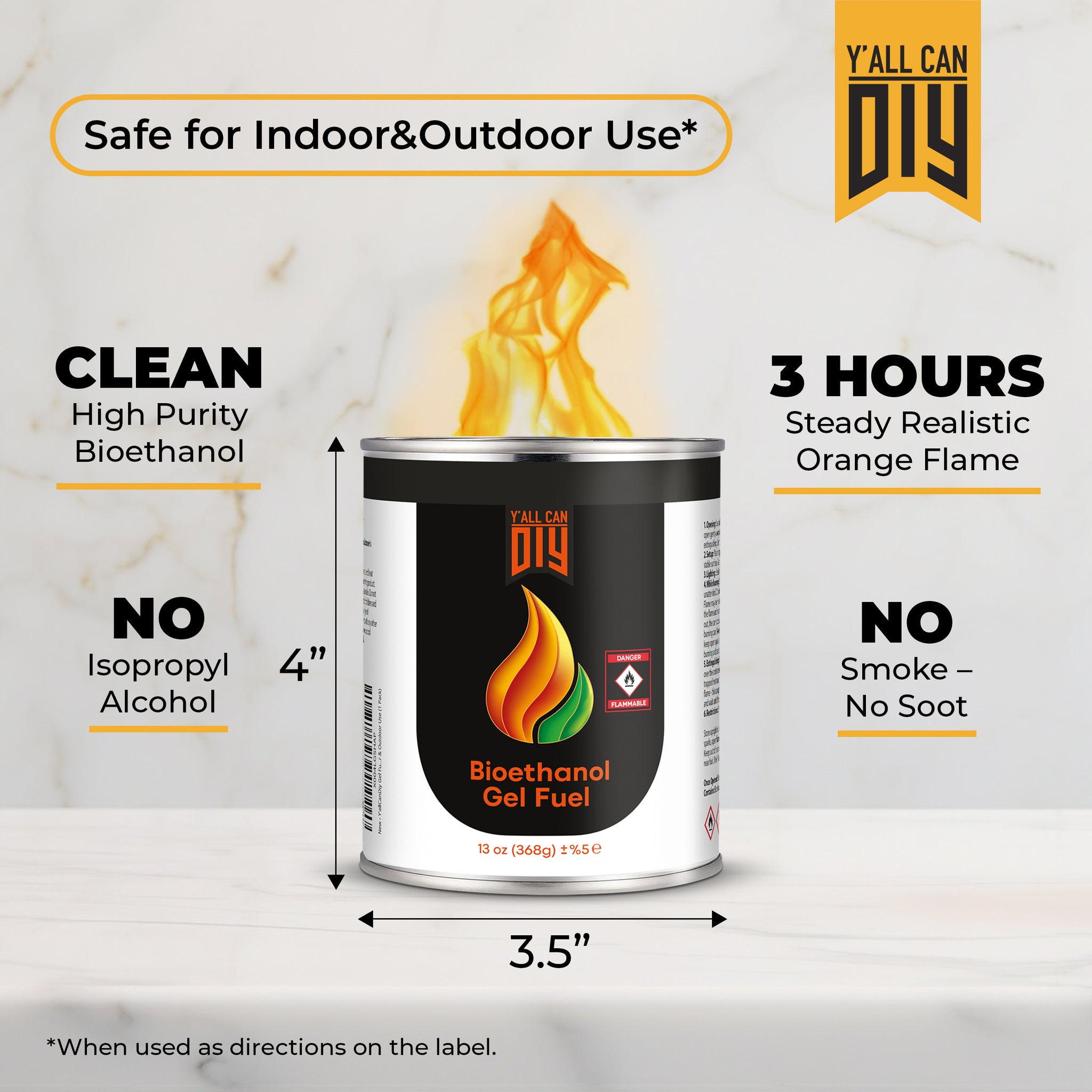Y'allCanDIY Bioethanol Gel Fuel 32 pack