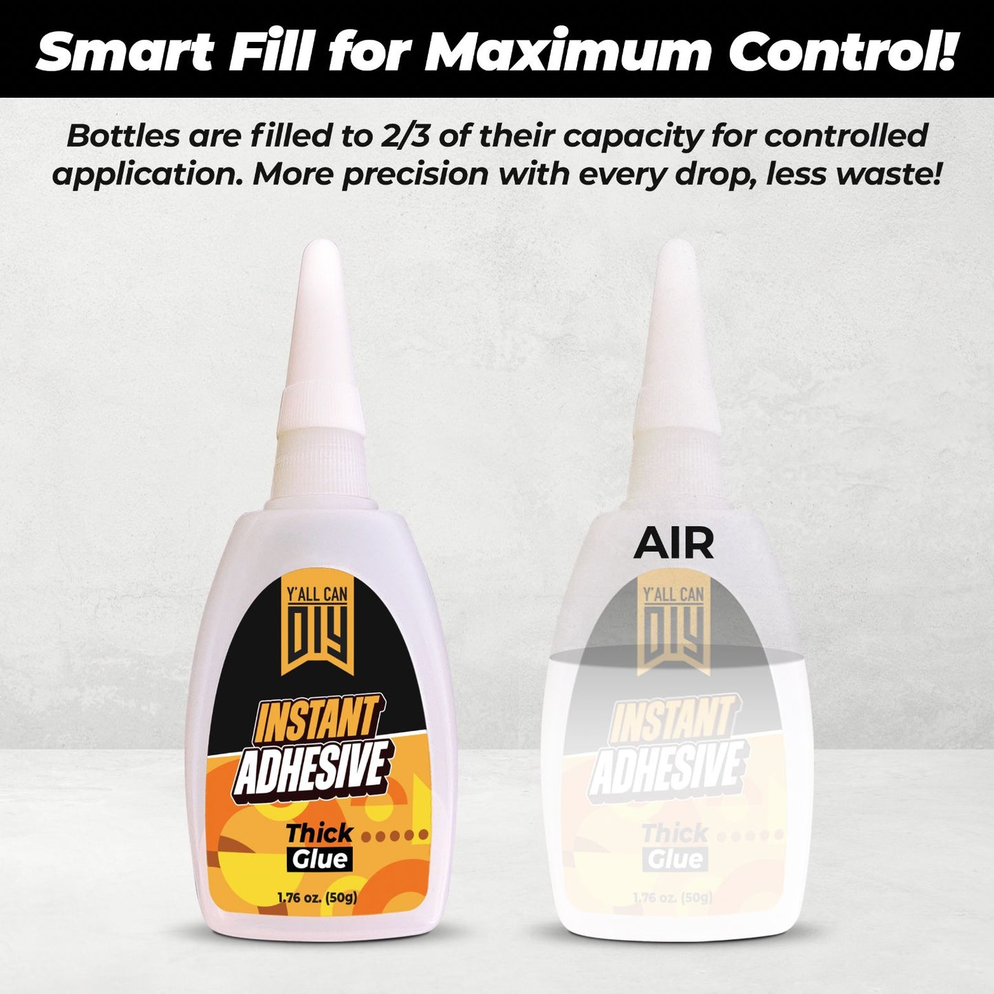 CA Glue with Activator (2 x 1.76 oz. + 2 x 6.76 fl oz.)