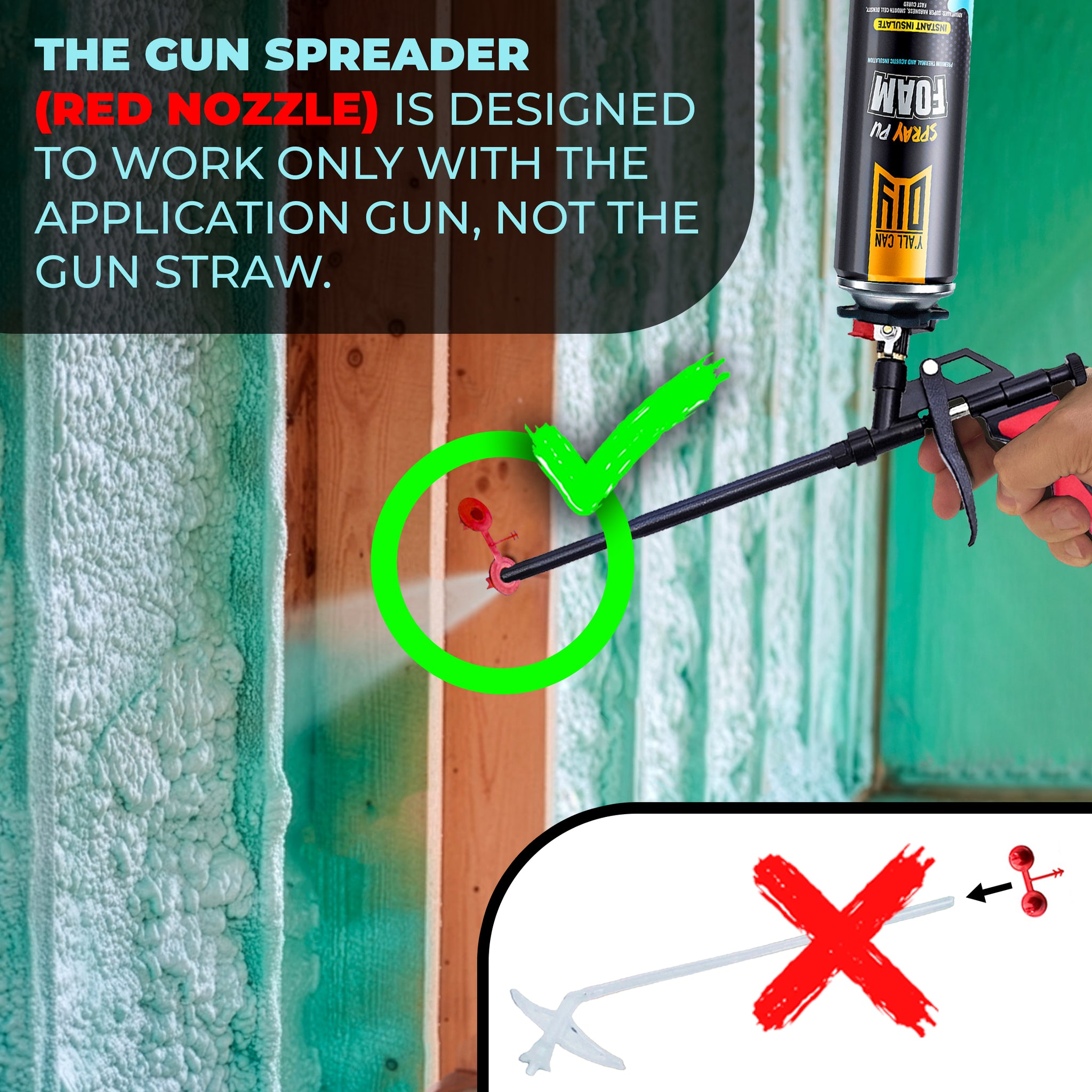 Spray Foam Insulation Kit 6 pack set - 750ml